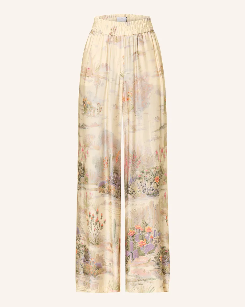 Riani Marlenehose Aus Satin beige Hellgelb