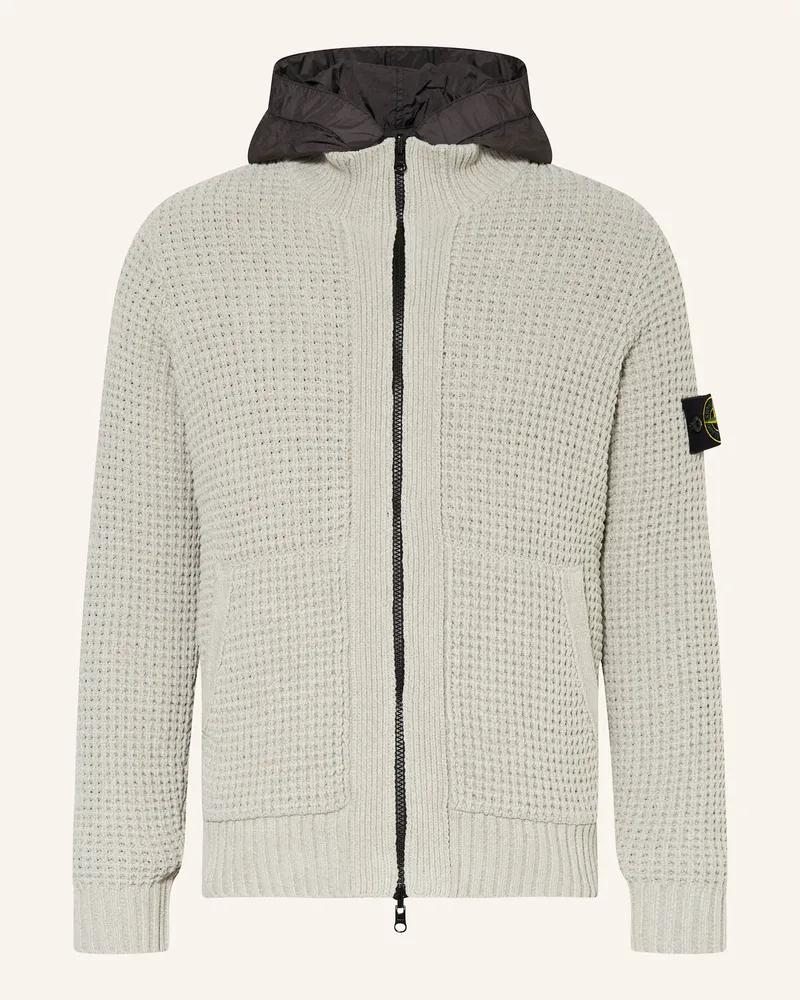 Stone Island Jacke zum Wenden Hellgrau