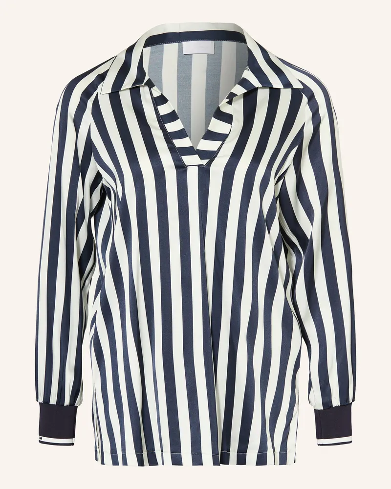 Sportalm Blusenshirt aus Satin Dunkelblau