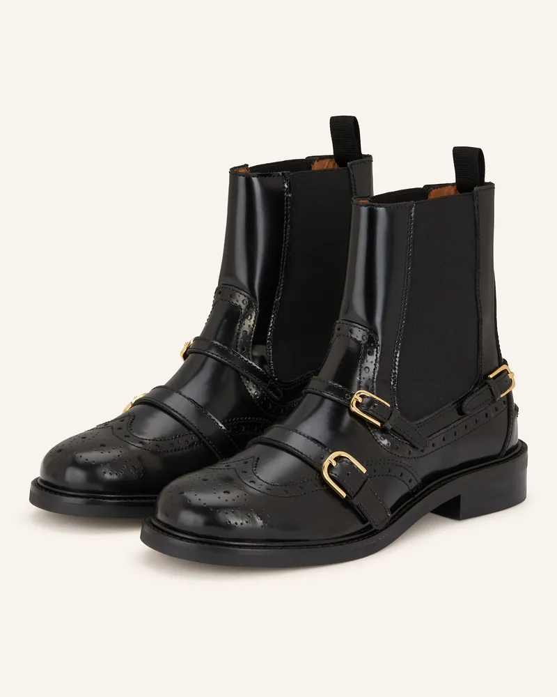 Sandro Chelsea-Boots schwarz Schwarz