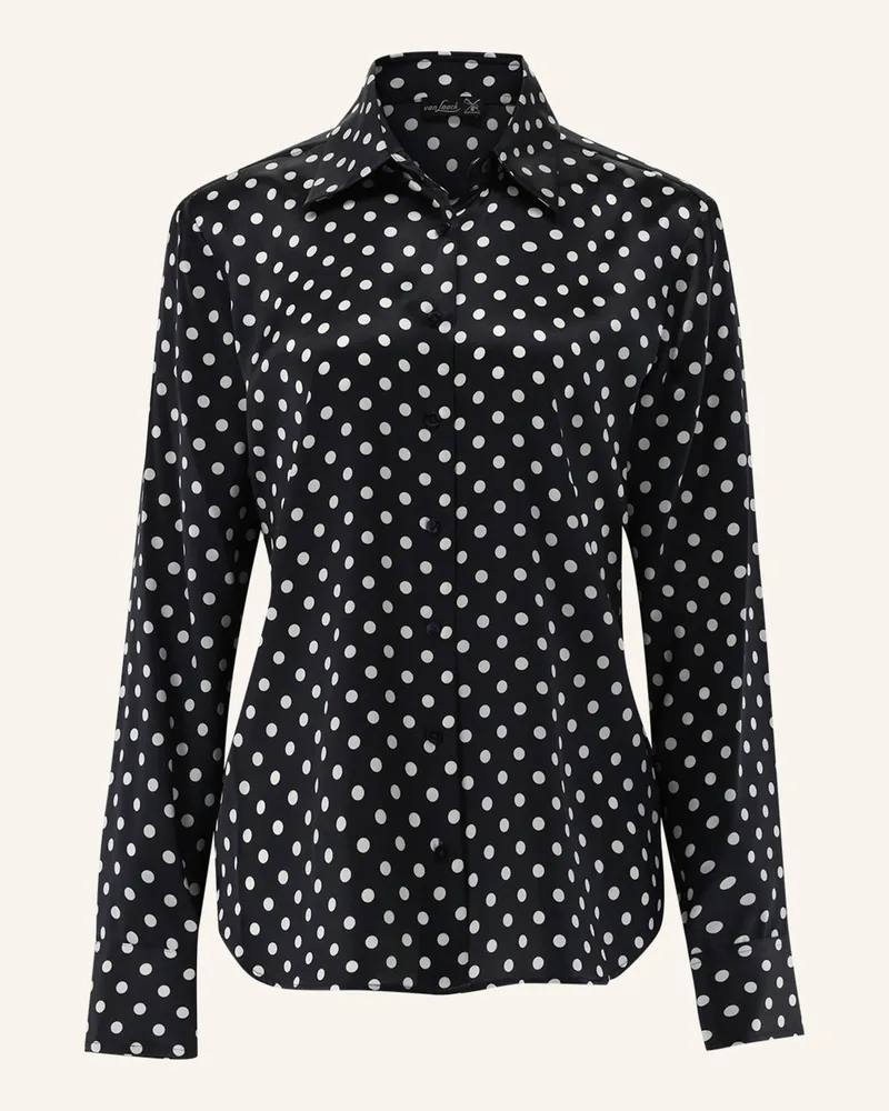 van Laack Bluse Modern Fit Blau