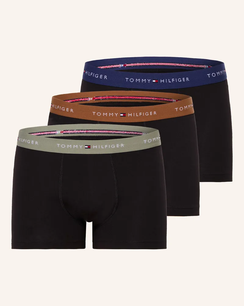 Tommy Hilfiger 3er-Pack Boxershorts gruen Schwarz