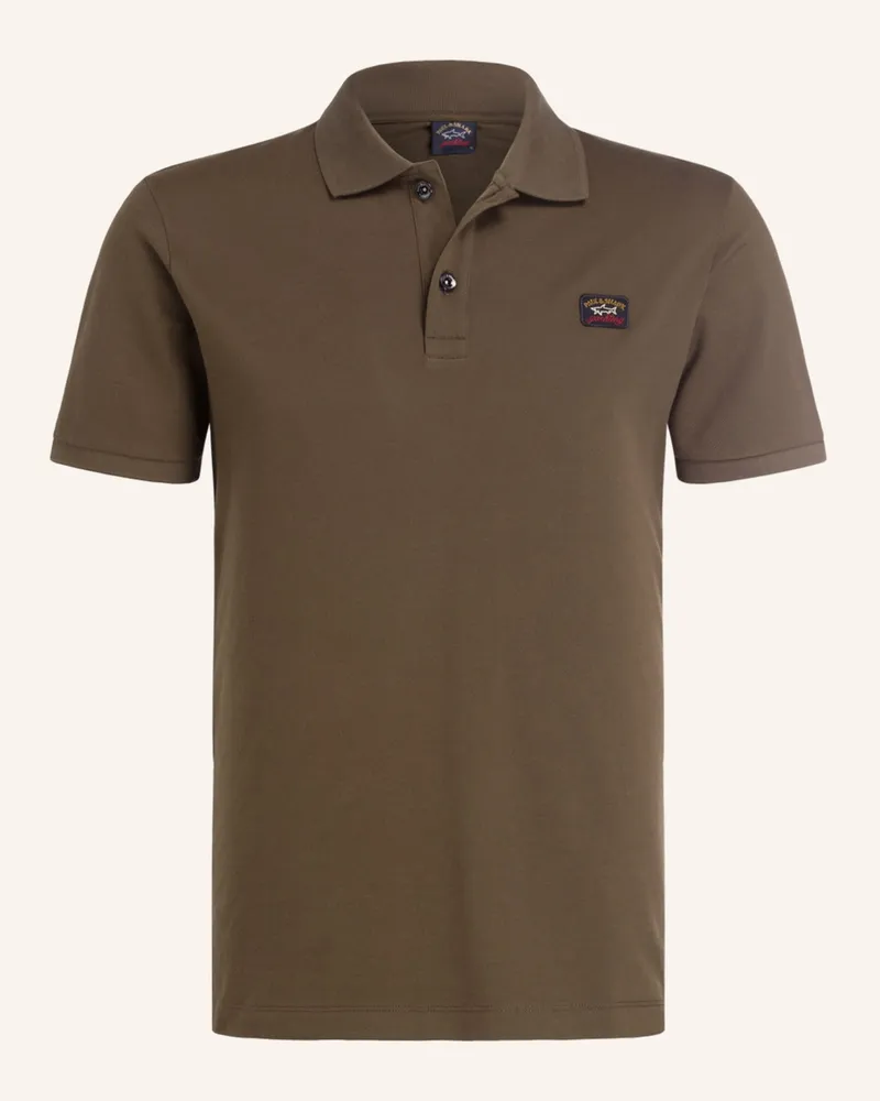 Paul & Shark Piqué-Poloshirt Braun