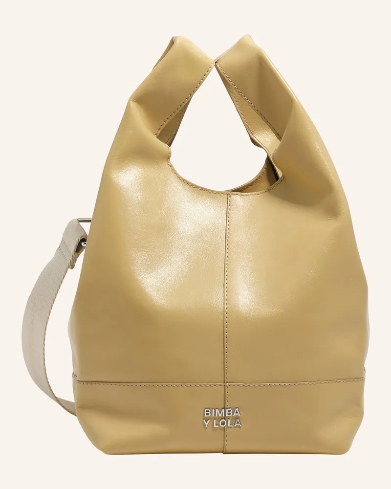 BIMBA Y LOLA Ledertasche beige Khaki