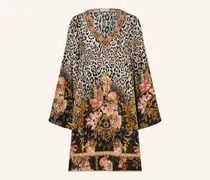 Seidenkleid mit Schmucksteinen