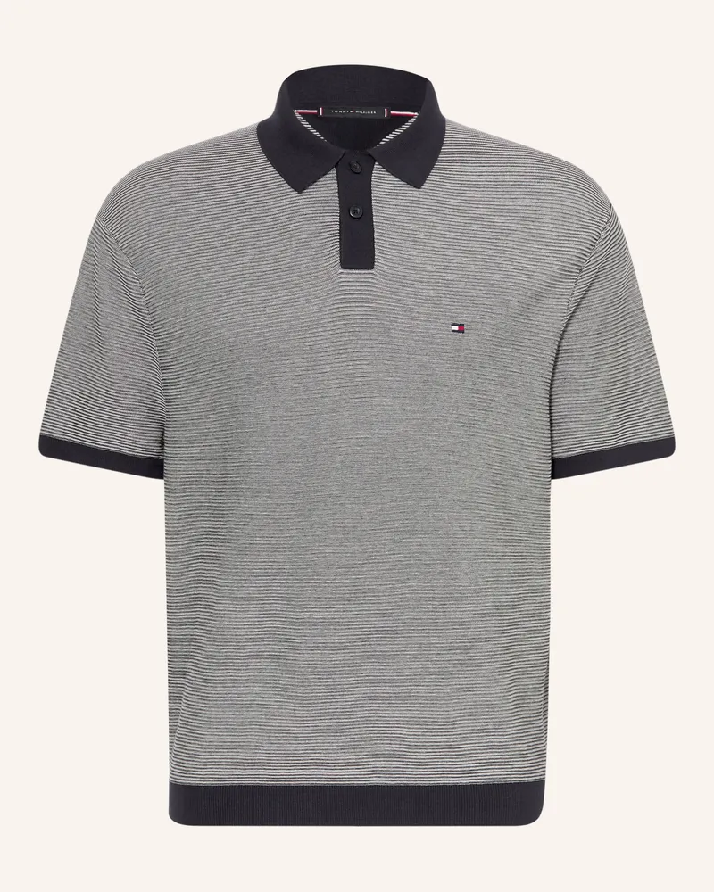 Tommy Hilfiger Piqué-Poloshirt blau Dunkelblau
