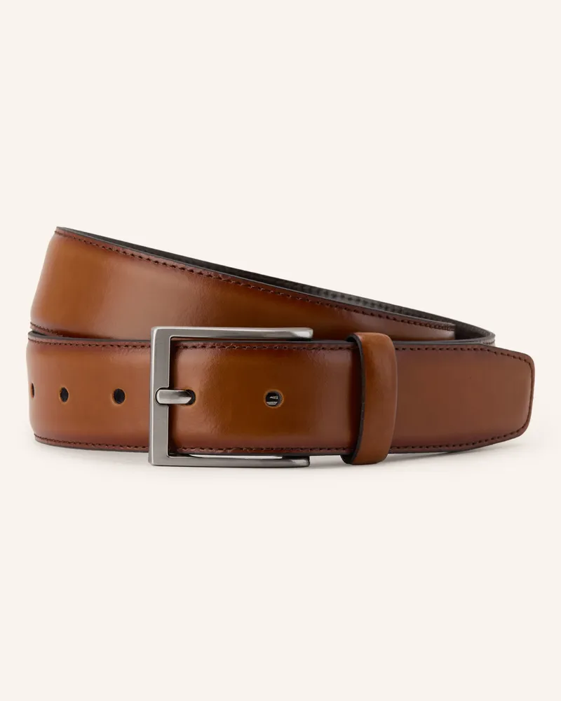 Strokesman's Ledergürtel braun Cognac