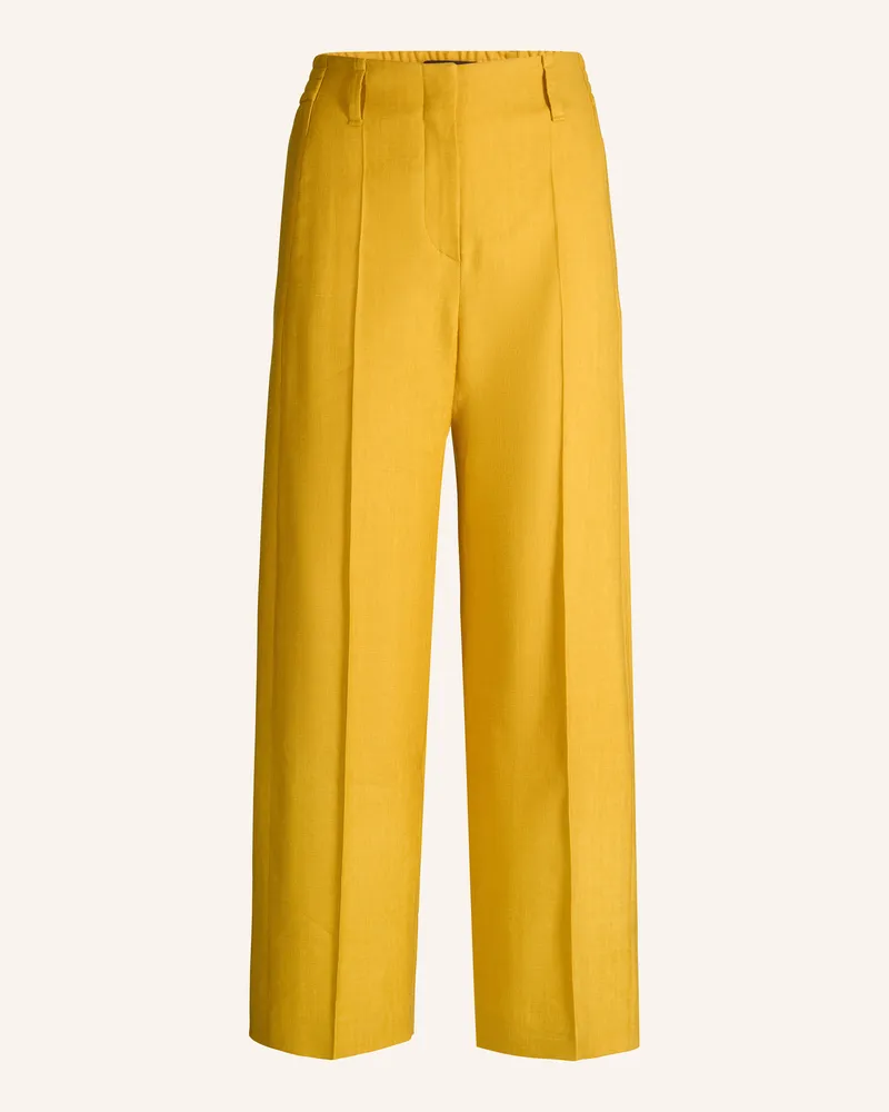 windsor. Bundfaltenhose Gelb