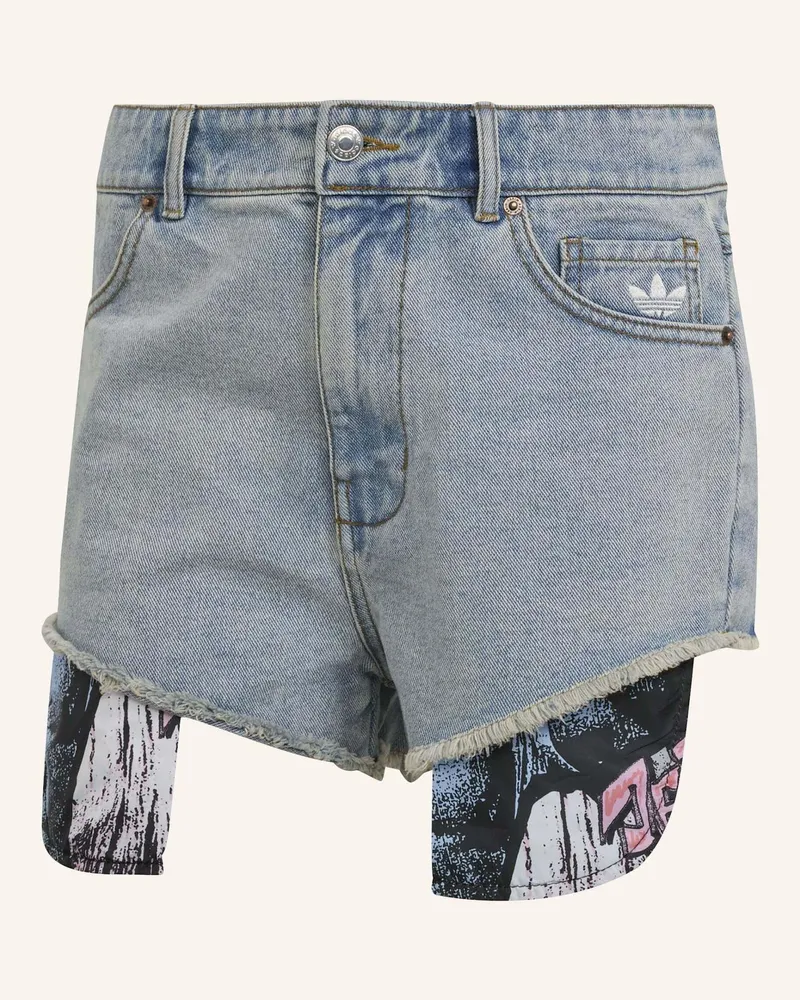 adidas ADIDAS X JEREMY SCOTT JEANS-SHORTS Blau