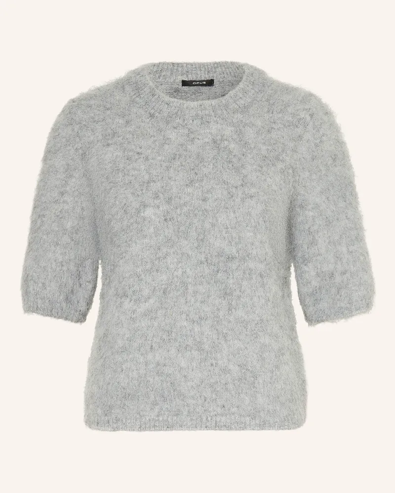 OPUS Strickshirt PLAUSH Hellgrau