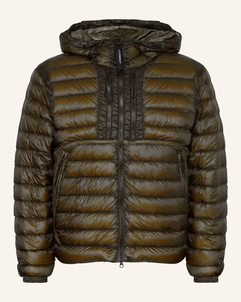 C.P. Company Lightweight-Daunenjacke gruen Oliv