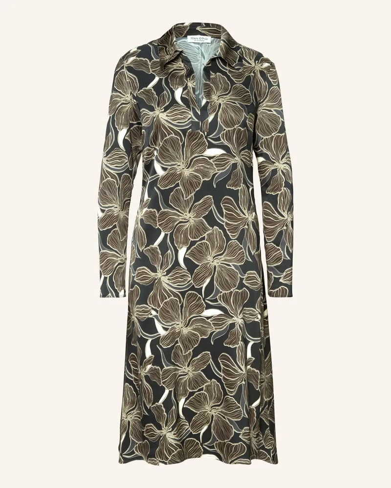 Marc O'Polo Midikleid grau Dunkelgrau