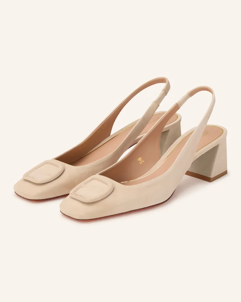 Santoni Slingpumps Marta beige Beige