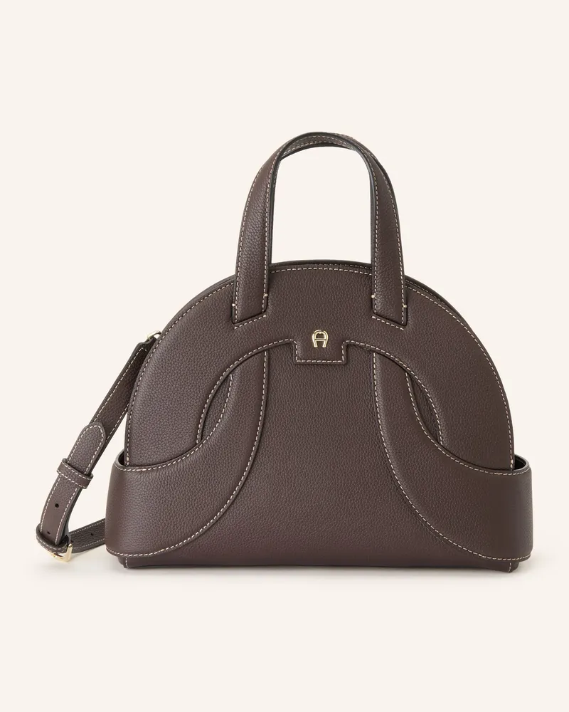 Aigner Handtasche braun Dunkelbraun