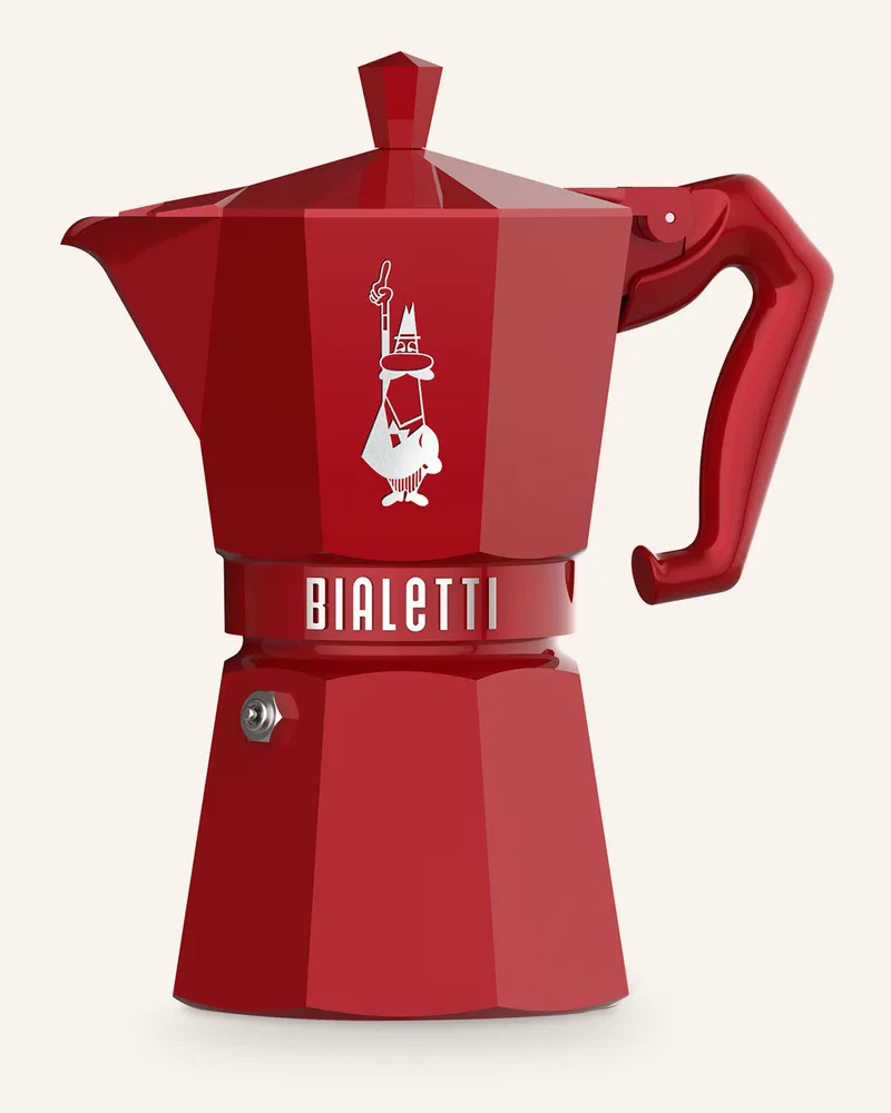 Bialetti Espressokocher MOKA EXCLUSIVE Rot