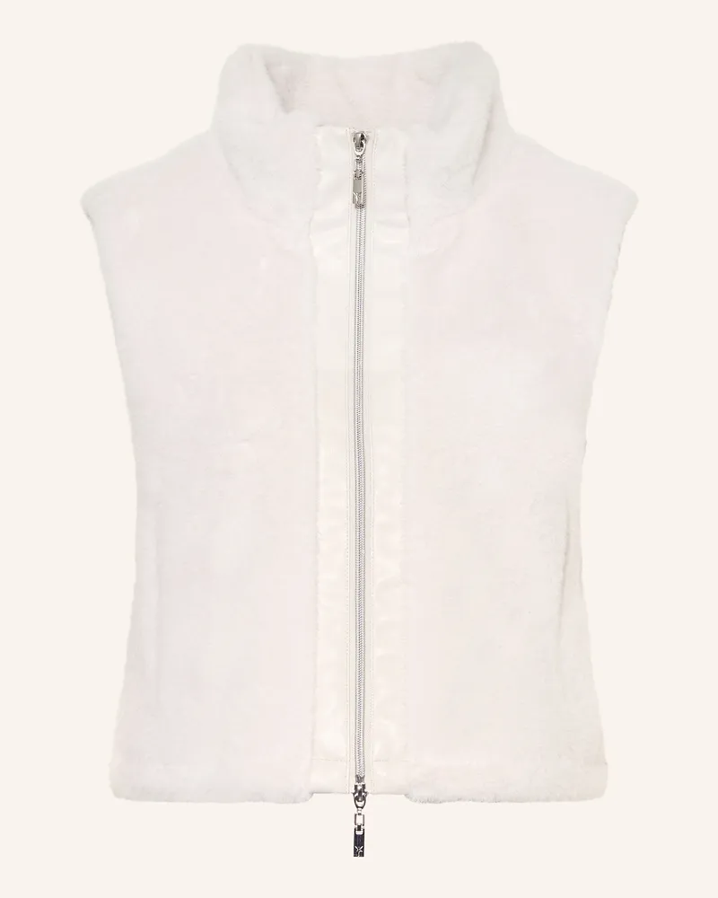 monari Kunstfell-Weste weiss Ecru