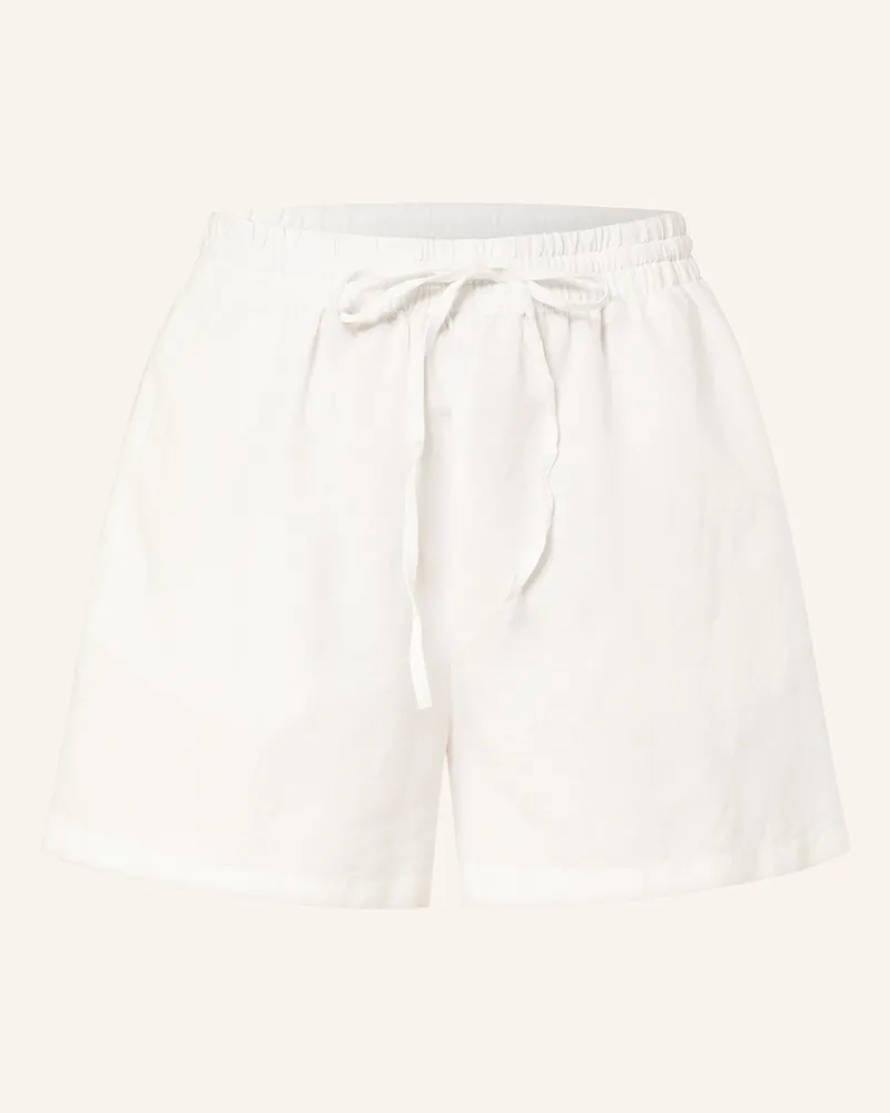 Marc O'Polo Shorts mit Leinen Weiss