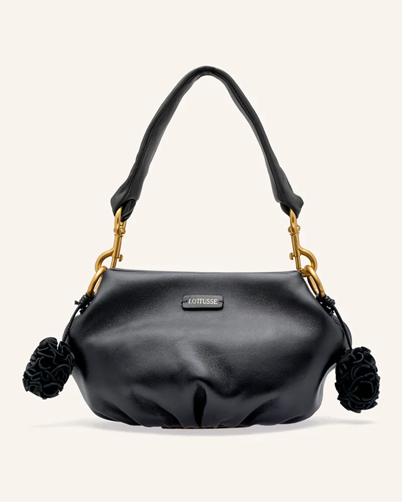 Lottusse Schultertasche Joy schwarz Schwarz