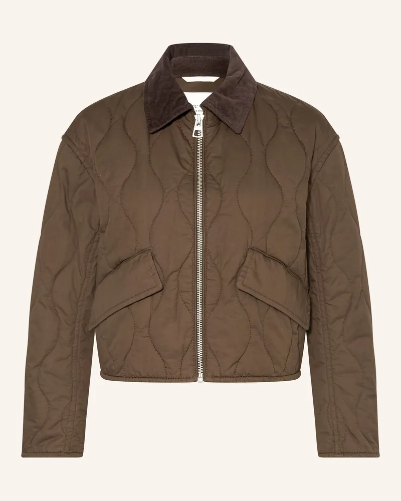 Marc O'Polo Steppjacke braun Dunkelgrün