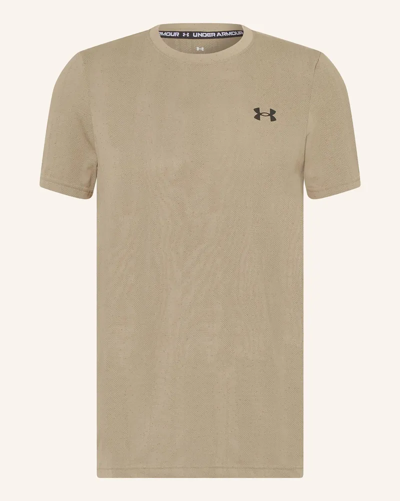 Under Armour T-Shirt Ua Vanish Seamless Novelty beige Khaki