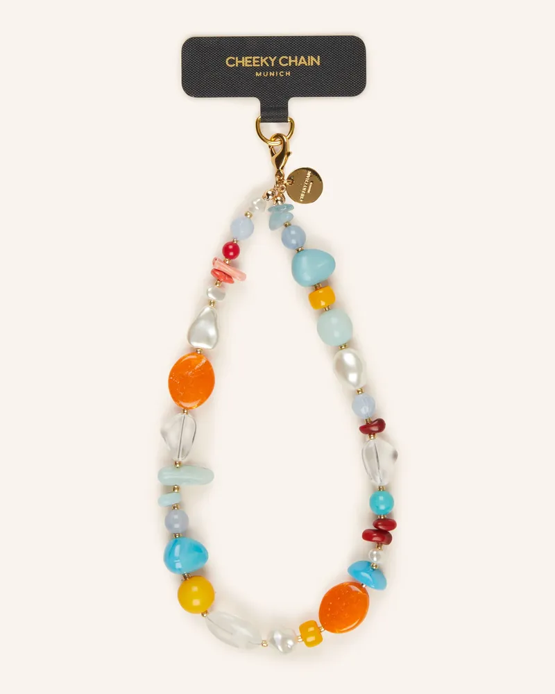 Cheeky Chain Munich Smartphone-Anhänger Mykonos orange Hellblau