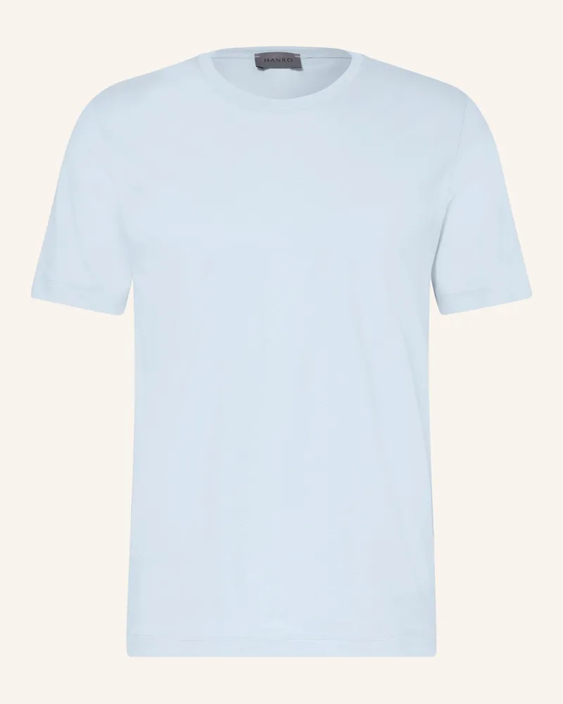 Hanro Schlafshirt Living blau Hellblau