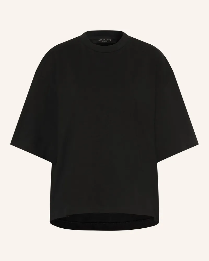AllSaints Oversized-Shirt Esme Amelie Mit Lochspitze schwarz Schwarz