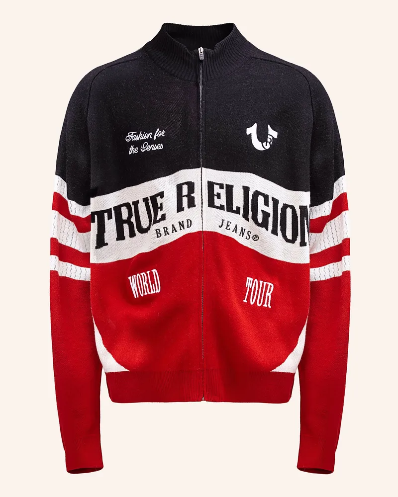 True Religion Zip-Sweatshirt RACING Rot