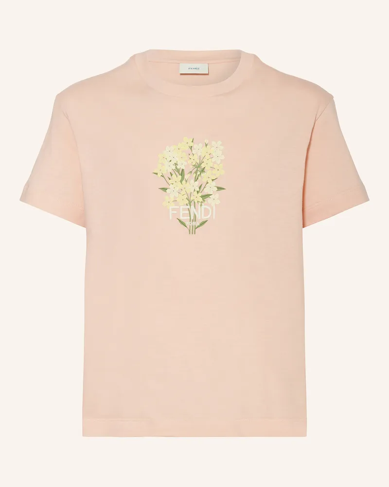 Fendi T-Shirt rosa Hellorange