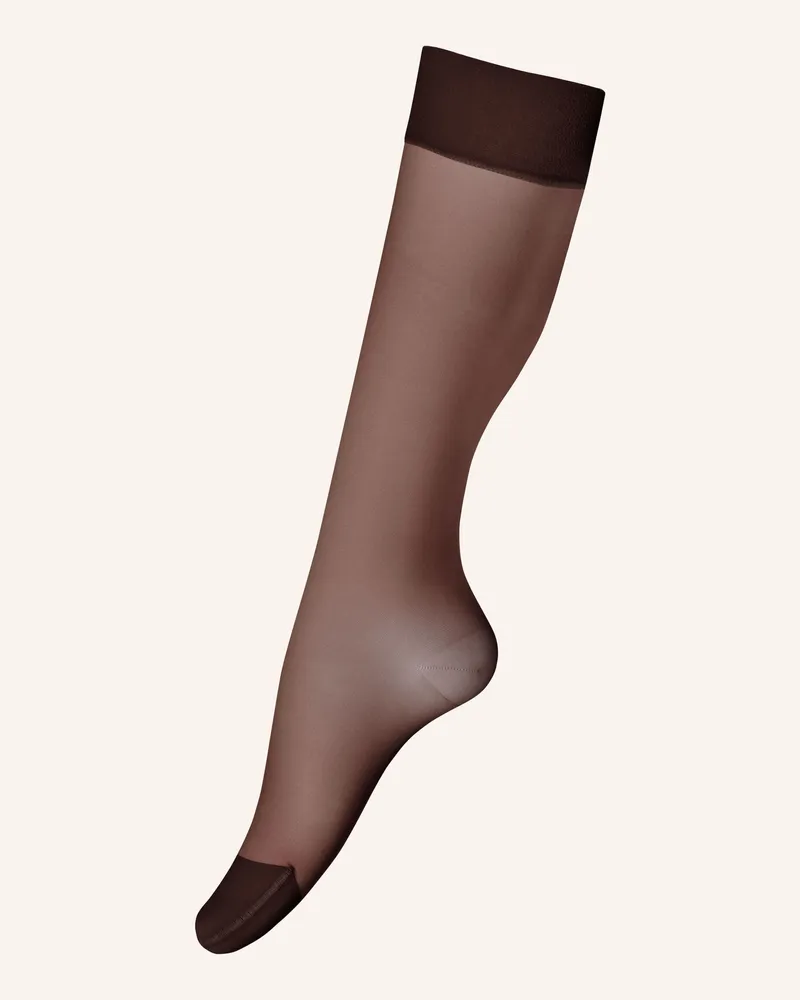 ITEM m6 Fein-Kniestrümpfe Invisible braun Dunkelbraun