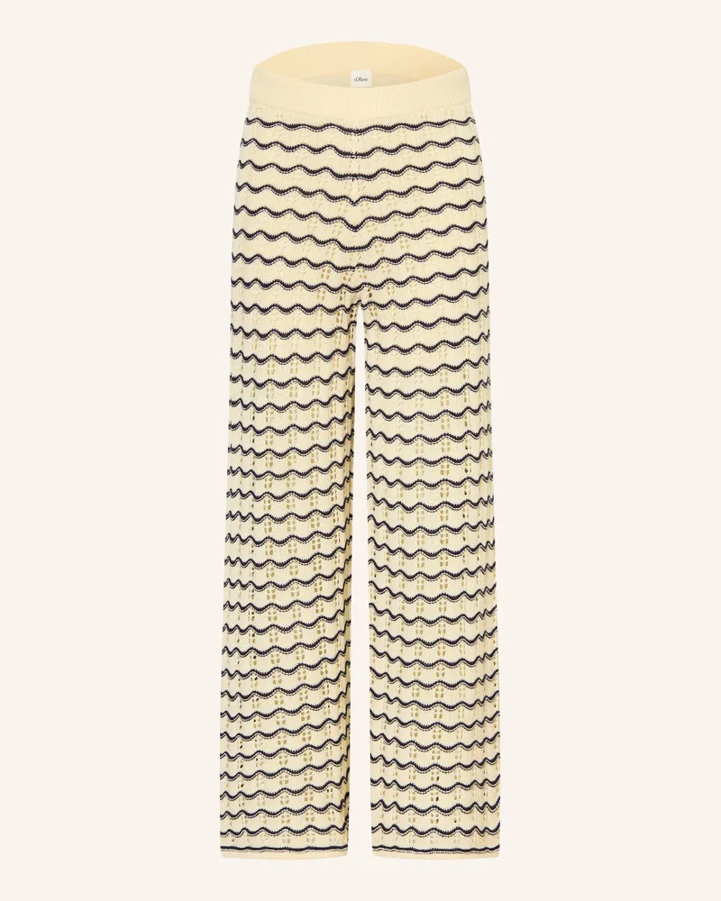 S.Oliver Strickhose Creme