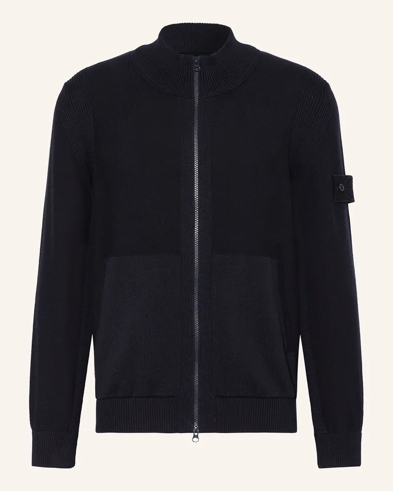 Stone Island Strickjacke GHOST Dunkelblau