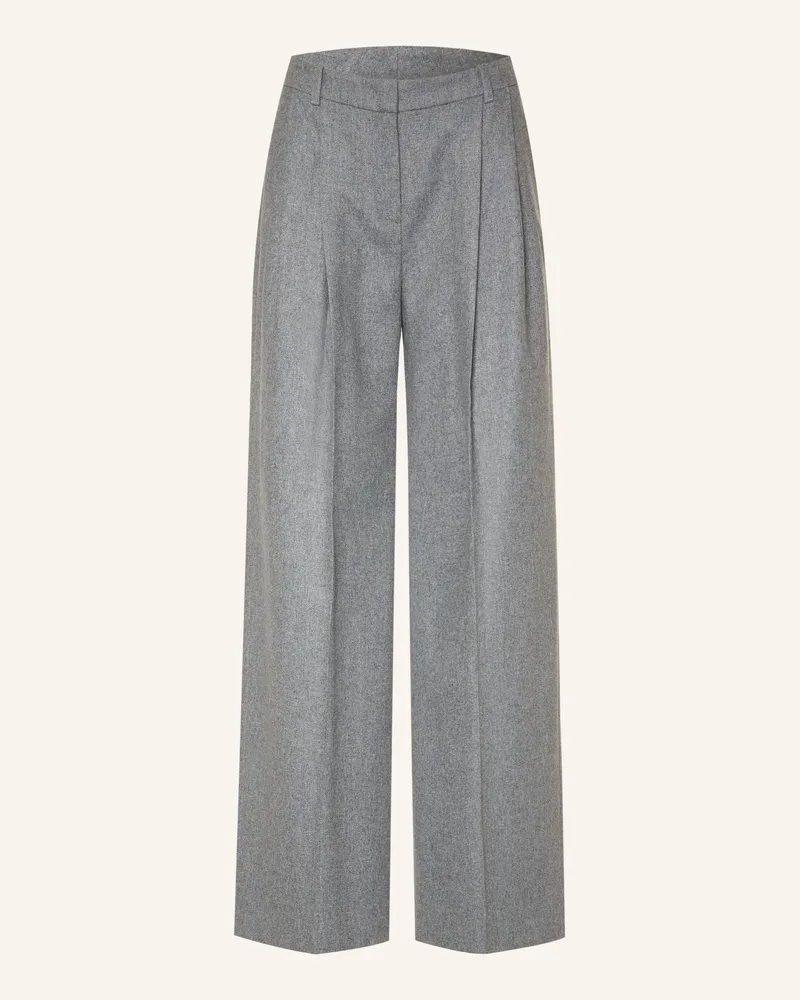 HUGO BOSS Marlenehose Tiana Aus Flanell grau Grau