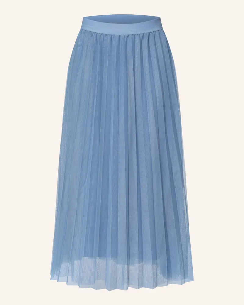 Betty Barclay Plisseerock aus Mesh Blau