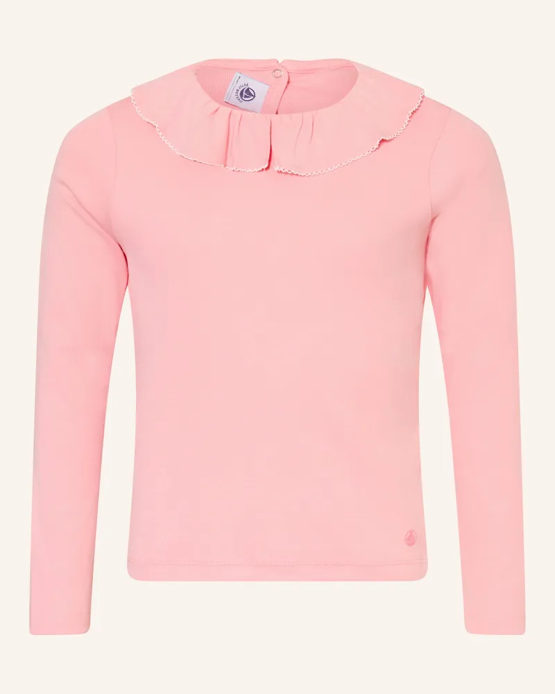 Petit Bateau Longsleeve Mit Rüschen rosa Rosa