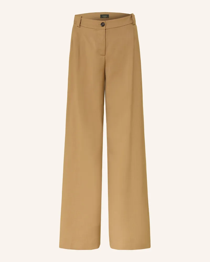 Pinko Marlenehose Riso beige Camel