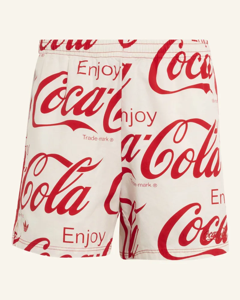adidas Adidas X Coca-Cola Classic Sport Baumwollshorts weiss Weiss