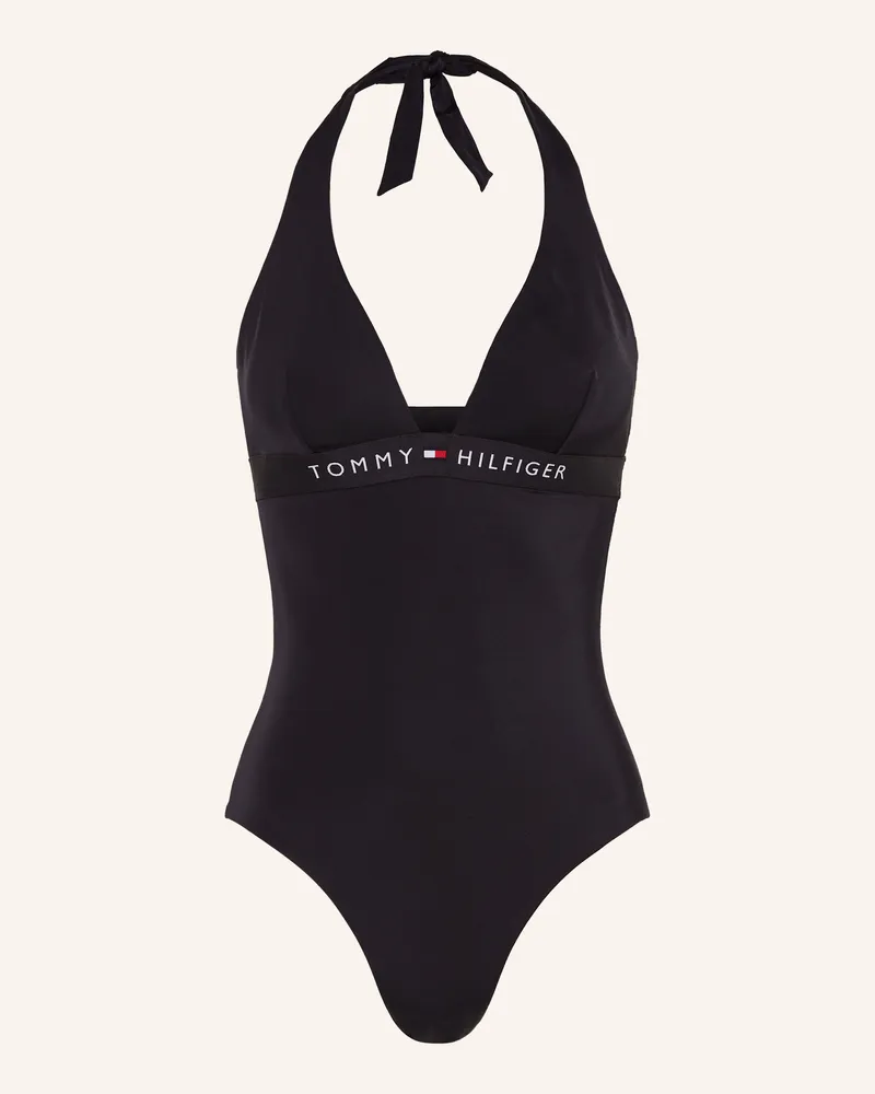 Tommy Hilfiger Neckholder-Badeanzug Schwarz