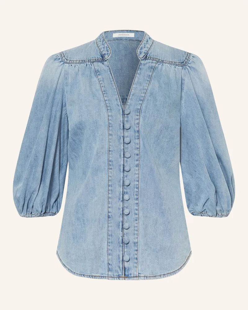 Zimmermann Jeansbluse LUCKY Blau