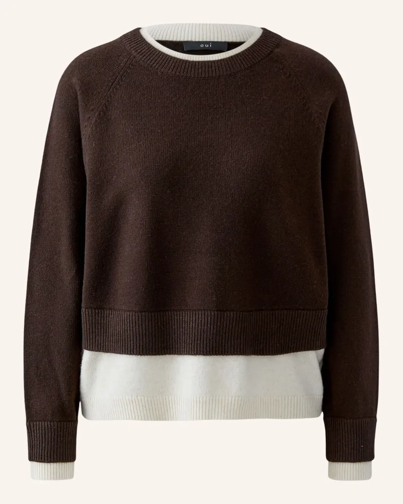 Oui  Pullover braun Braun