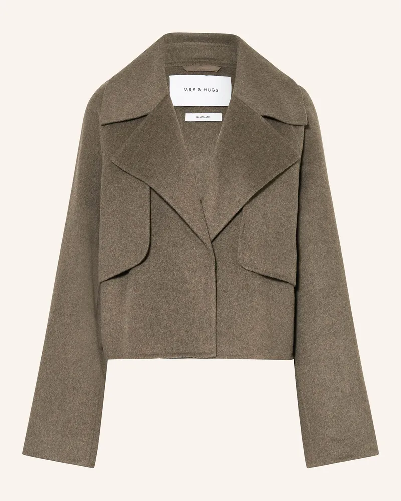 Mrs & HUGS Kastenjacke Taupe