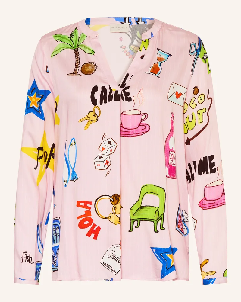 Milano Italy Blusenshirt rosa Rosa