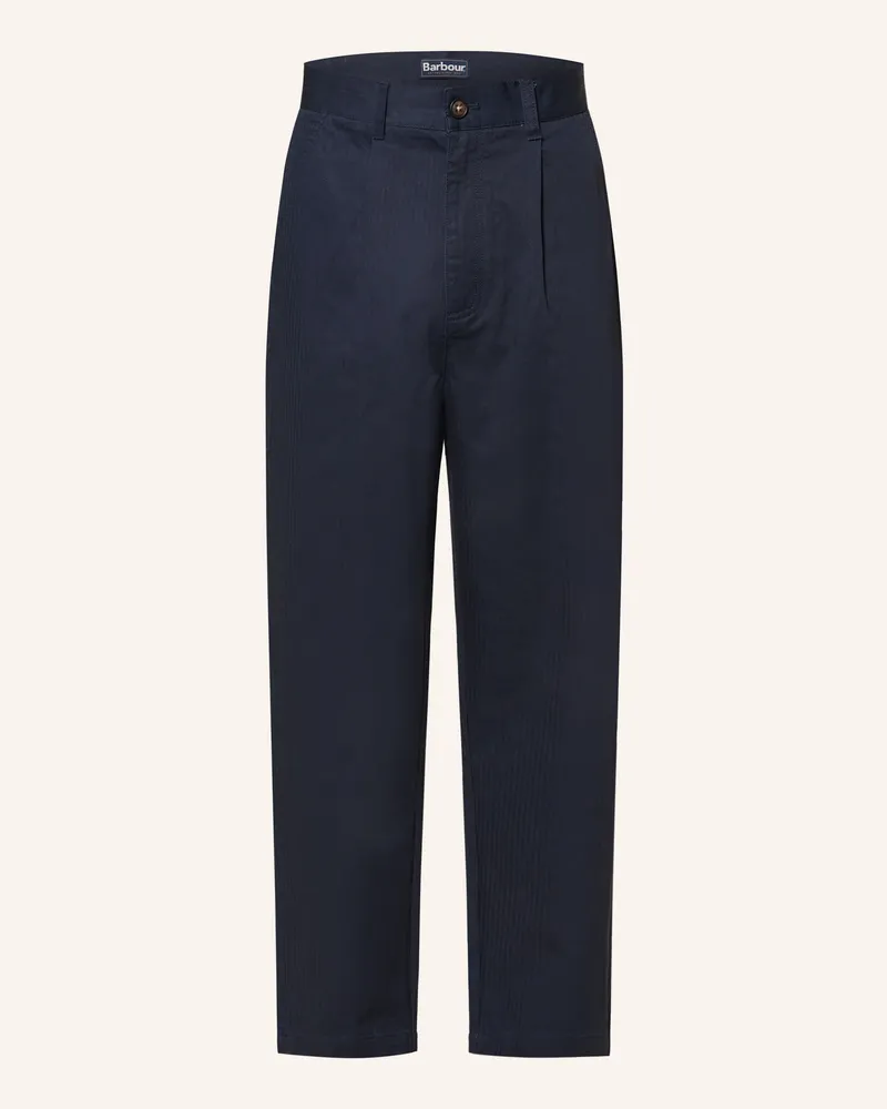 Barbour Anzughose Bayview Relaxed Fit blau Dunkelblau