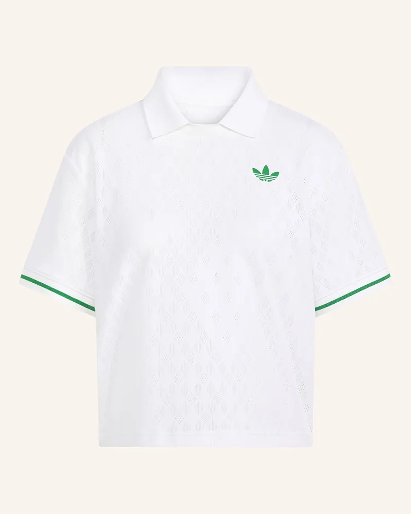 adidas Cropped-Poloshirt TENNIS CLIMACOOL POLO PRO Weiss