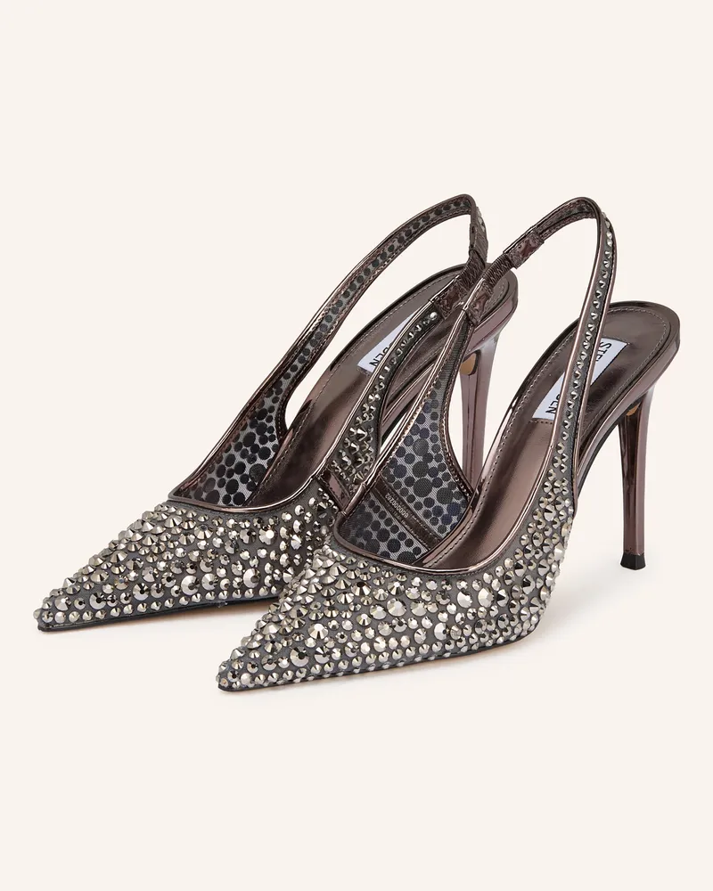 Steve Madden Slingpumps REYES mit Schmucksteinen Silber