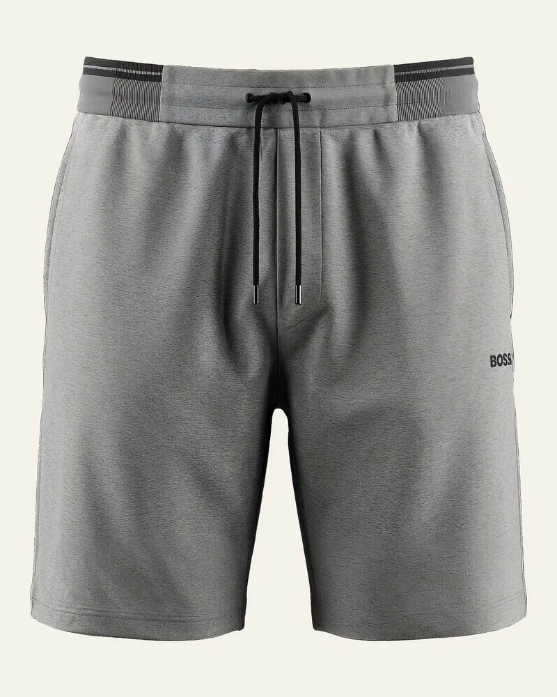 HUGO BOSS Casual Hose SHORTS ZONE Regular Fit Silber