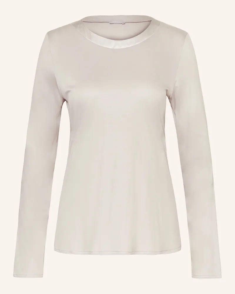Hanro Schlafshirt GRAND CENTRAL Hellgrau