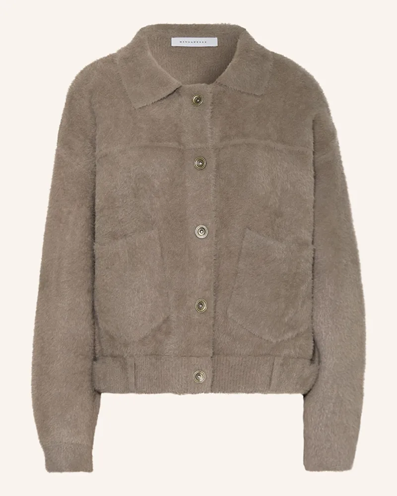 RINO & PELLE Strickjacke Bubbly beige Taupe