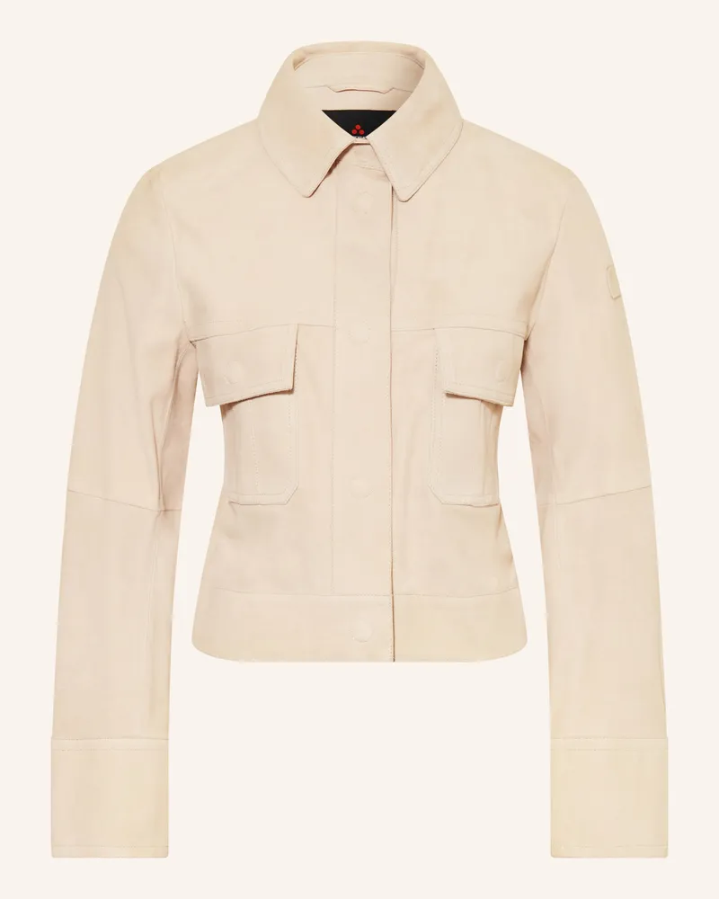 Peuterey Lederjacke ERA Ecru