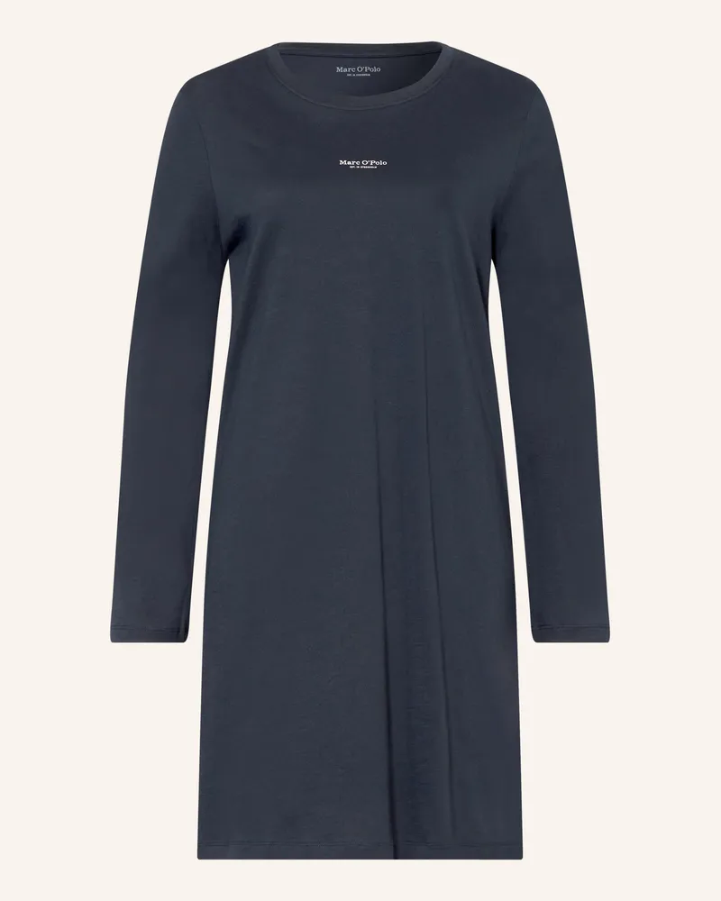 Marc O'Polo Nachthemd blau Dunkelblau